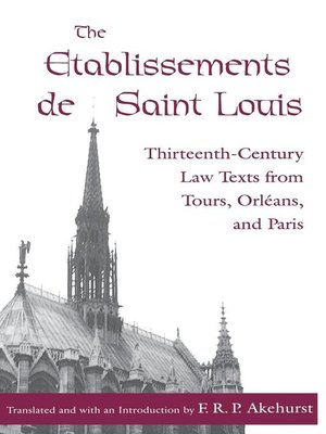 cover image of The Etablissements de Saint Louis